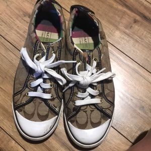 brown coach sneakers